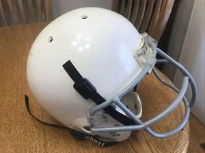 Schutt Air Jr Junior football helmet Small White Face Mask Vtg Elk River MN - Picture 1 of 9