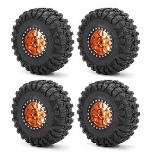 4X Metal 2.2'' Beadlock Wheel Rim Tire for 1/10 RC Axial SCX10 RR10 Wraith 90048 - Picture 1 of 56
