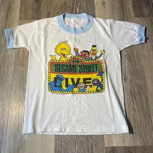 Vintage 90's Kid's Shirt Sesame Street Live Muppets Big Bird Grover Ernie Bert - Picture 1 of 5