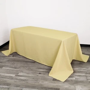 YCC Linens - 90 x 132 Inch Rectangular Polyester Tablecloths - Picture 1 of 136