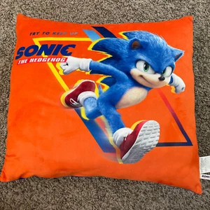 Sonic the Hedgehog Official Movie Promo Pillow 24”x24” - Picture 1 of 7