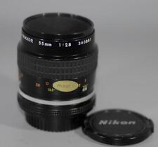 Objectif macro Nikon 55 mm f2,8 micro mise au point manuelle Ais pour FE FM FM FM2 F3, etc.- Ex+ !