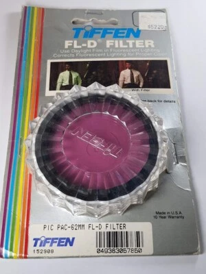 Tiffen 62mm FL-D Glass Lens Filter 62 mm Fluorescent FLD FL-Day USA Authentic - Image 1 of 4