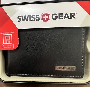 Swissgear  lucern trifold leather. black