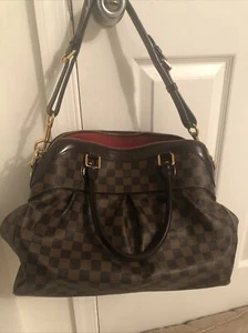 Authentic Louis Vuitton Trevi GM Damier Ebene 2 Way Handbag Shoulder Strap - Picture 1 of 8