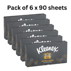 Kleenex Extra Large XL 2Ply Facial Tissue Strong Soft Pack of 6 Boxes x90 Sheets