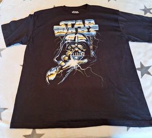 New Star Wars Darth Vader Dark Side T-Shirt XL Black Lightning Grab Short Sleeve - Picture 1 of 5