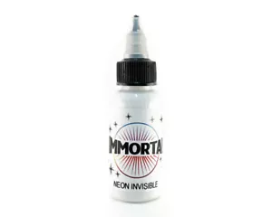IMMORTAL NEON INVISIBLE UV Black Light 4 Sizes Available Tattoo Ink Supply - Picture 1 of 3