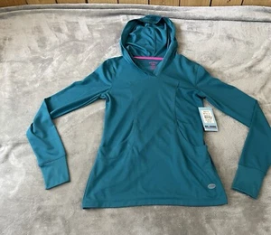 Reel Legends Hoodie Shirt Women's Athletic Light Weight Thumb Holes Teal XSmall - Picture 1 of 16