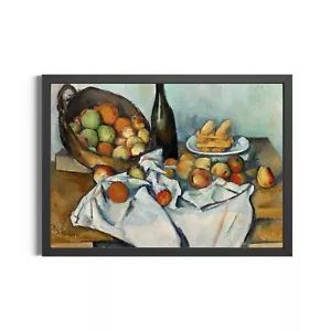 Cesta de manzanas paisaje vintage arte de pared cuadro fruta arte pintura impresión - Imagen 1 de 16