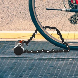 Lucchetto di Sicurezza Nero Lucchetto Pieghevole Lucchetto Bici Lucchetto Combinato - Foto 1 di 17
