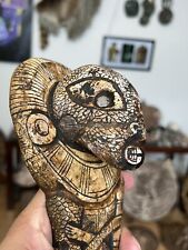 Ojuelos de Jalisco Alien Carved Stone.Authentic Aztlan Artifact,  DNA-reptilian