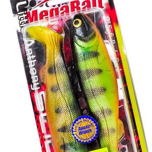 MEGABAIT Little Anthony Slider Paddle Tail Soft Plastic Swimbait 6" - PERCH - Picture 1 of 7