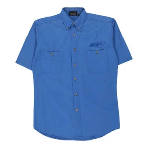 Chase Authentics Short Sleeve Shirt - Medium Blue Cotton - Picture 1 of 10