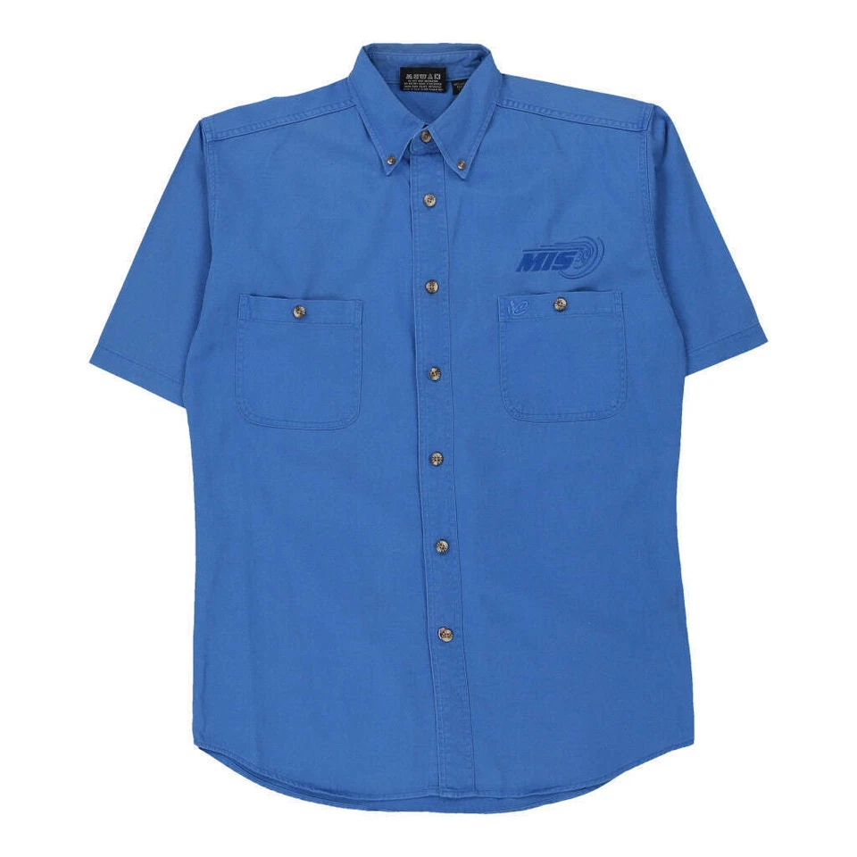 Chase Authentics Short Sleeve Shirt - Medium Blue Cotton - Image 1 of 4