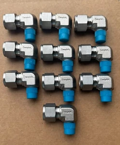 Lot of 10 Swagelok 1/2" Tube X 1/4" Stainless Steel Elbow SS-810-2-4 New - Picture 1 of 1