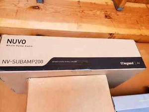 NUVO NV-SUBamp200 w/ 8" in ceiling passive sub. retail $750+ - Picture 1 of 4