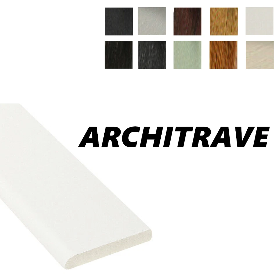5M UPVC WINDOW TRIMS - 40mm/60mm/90mm - Flexi Trim - D Mould - Architraves - Image 1 of 1