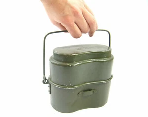 COOK SET MESS TINS KITS POLISH ARMY - 2 PIECE MESS CANTEEN SURV MILITARY TRANGIA - Picture 1 of 12