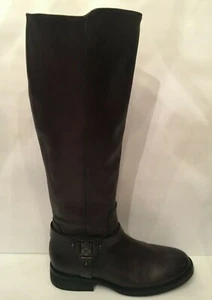 Vince Camuto Womens Farren Riding Boots Sz 6M Brown Leather Knee High Buckle - Picture 1 of 12