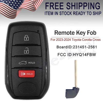Llavero remoto inteligente desbloqueado para Toyota Corolla 2023 2024 HYQ14FBW 8990H-12350  Foto 1 de 4