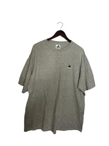 Vintage 90s Adidas Embroidered Logo T Shirt Adult XL Gray mens - Picture 1 of 3