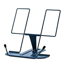 Zyners Metal Book Stand for Desk Reading Adjustable Reading Rack Portable Book