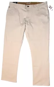 NWT IZOD Khaki Pants Men's 38X32 Straight Fit Stretch Twill 5 Pocket Cotton - Picture 1 of 20