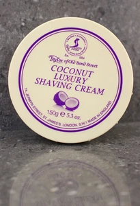 Taylor of Old Bond Street Coconut Luxury Shaving Cream Bowl Foam 150g Pot - Picture 1 of 1