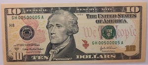 Billete de 10 dólares de la Reserva Federal 2004A. Clasificado PCGS CU-65 PPQ. Venta en tienda #GFRB052 - Imagen 1 de 5