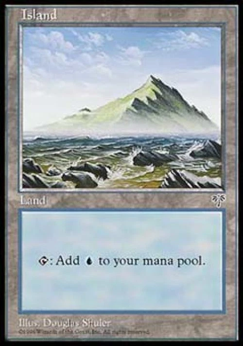 Island C - Medium Play MTG Mirage - Image 1 of 1