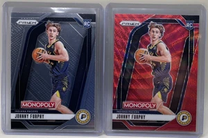 2024-25 Panini Prizm Monopoly Johnny Furphy RC Lot Red Wave & Base Pacers - Picture 1 of 2