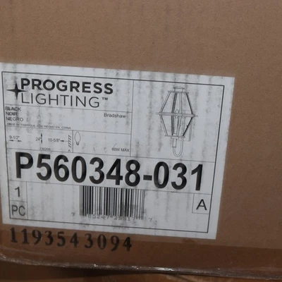 Progress Lighting Bradshaw 1 Light Outdoor Wall Lantern P560348-031 - Image 1 of 4