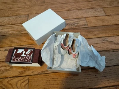 American Girl Pleasant Company 鞋 Samantha 娃娃 茶党 正装鞋 全新带盒 — 第 1/4 张图片