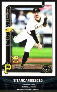 Paul Skenes 2025 Topps Gold Cup RC Pittsburgh Pirates #98 - Picture 1 of 2