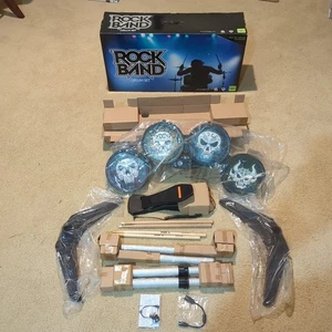 Rock Band Drum Set Xbox 360 Complete In Box Harmonix EA Game Accessory - Picture 1 of 14