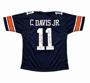Chris Davis Jr. Signed Jersey Auburn Tigers Football Auto Kick Six Beckett - Picture 1 of 2