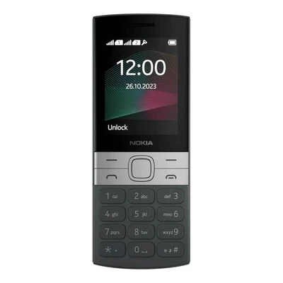 Nokia 150 Handy Dual Sim schwarz ohne Simlock 2,4 Zoll MP3 Player LCD Tasten