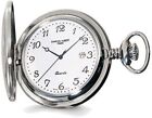 Charles Hubert Stainless Steel White Dial with Date Pocket Watch XWA582
