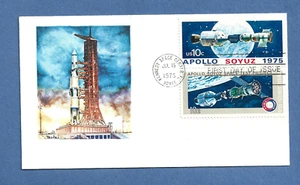 APOLLO SOYUZ LANZAMIENTO FDC 15 DE JULIO DE 1975 KSC CUBIERTA ESPACIAL NASA * - Imagen 1 de 1