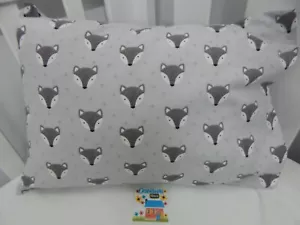 Pillowcase Flannelette Cot Toddler Size Fox Face 100% Cotton Snuggly Warm! - Picture 1 of 1