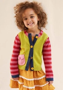Girls Matilda Jane Heart to Heart Little Shopper Sweater Cardigan Size 8 NEW - Picture 1 of 4