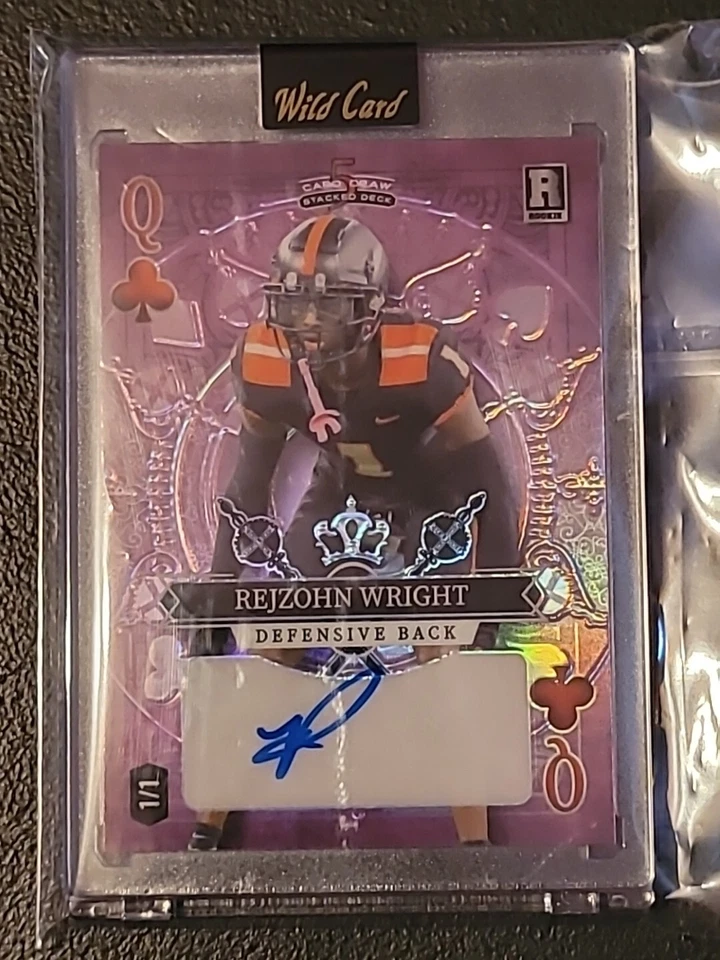 "1-OF-1" 2023 Wild Card REJZOHN WRIGHT #SD-RWA Autograph RC Sealed - Image 1 of 2