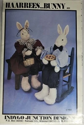 Indygo Junction Haarees... Bunny VINTAGE 1992 Unused-C2  - Image 1 of 2