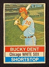 Bucky Dent  1976 MLB Chicago White Sox ShortStop Hostess Baseball Card #119