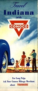Conoco 1949 hoja de ruta: Indiana nuevo de lote antiguo - Imagen 1 de 1