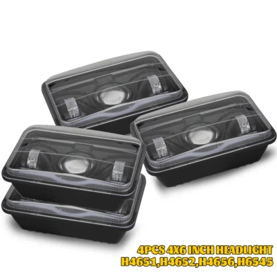 Faros LED 4x6" alto/bajo para camioneta Chevrolet C10 C20 C30 K10 K20 1980-1986 Foto 1 de 4