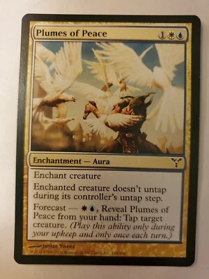 MTG Magic The Gathering Card Plumes of Peace Enchantment Aura Dissension 2006 - Image 1 of 2