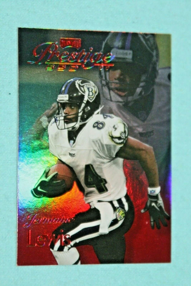JERMAINE LEWIS 1999 PRESTIGE SSD PURPLE 047/500 #B011 BALTIMORE RAVENS  - Image 1 of 1