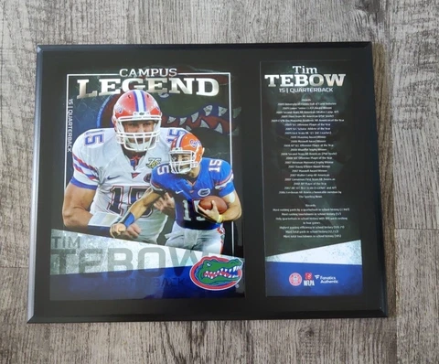 Tim Tebow Gators 12x15 Campus Legend Player Plaque - Fanatics Cover